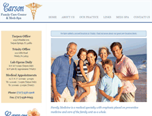 Tablet Screenshot of carsonfamilycare.com